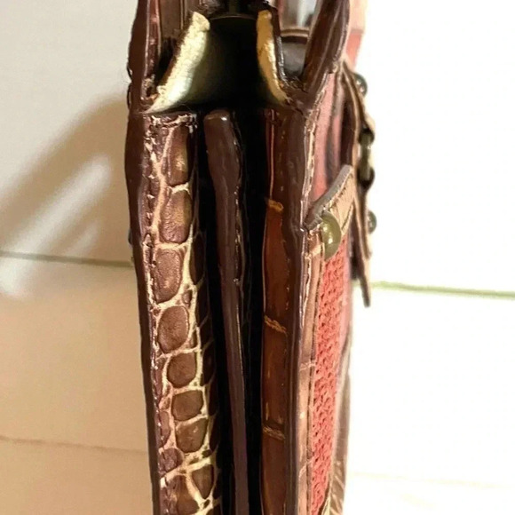 Tre vero print straw croc cellulose bag - Picture 4 of 14